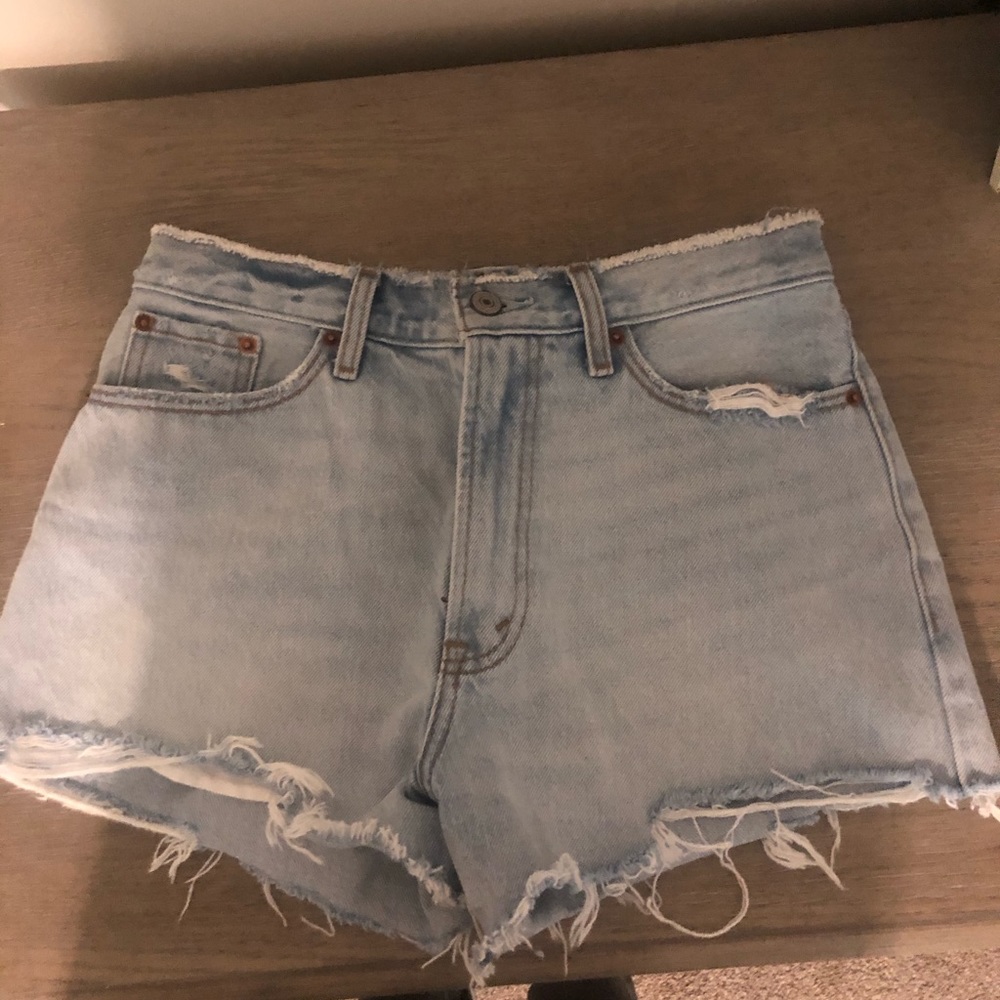 High Rise denim shorts